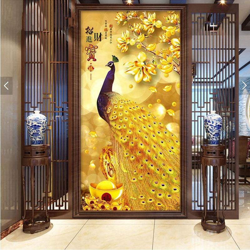 Gouden Pauw XL | Diamond Painting
