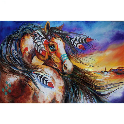 Indianen Paard | Diamond Painting