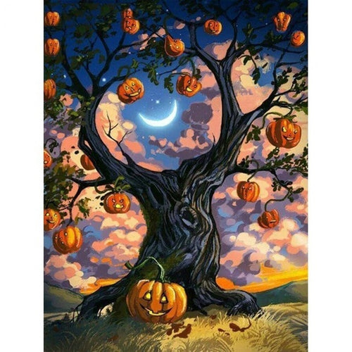 Pompoenen Boom | Diamond Painting