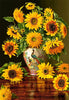 Zonnebloemen In Vaas