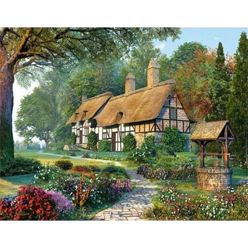 Huis In Bos | Diamond Painting