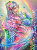 Vrouw Met Bloemen | Diamond Painting