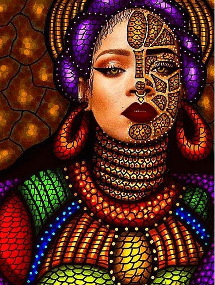 Afrikaanse Vrouw | Diamond Painting