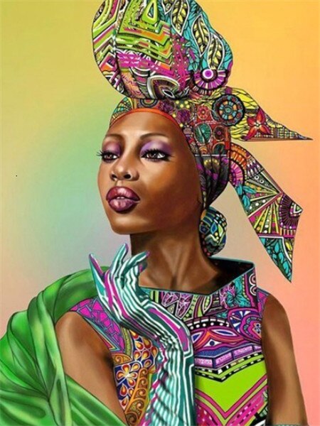 Afrikaanse Vrouw | Diamond Painting