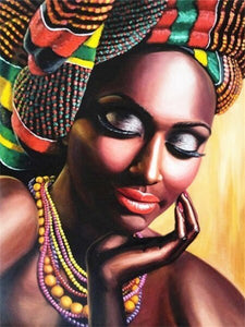Afrikaanse Vrouw | Diamond Painting