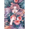 Meisje - Bloemen | Diamond Painting