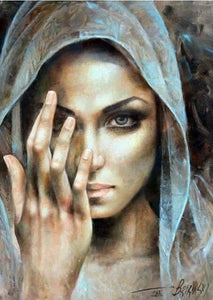Vrouw Gezicht | Diamond Painting