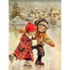 Schaatsende Kinderen | Diamond Painting